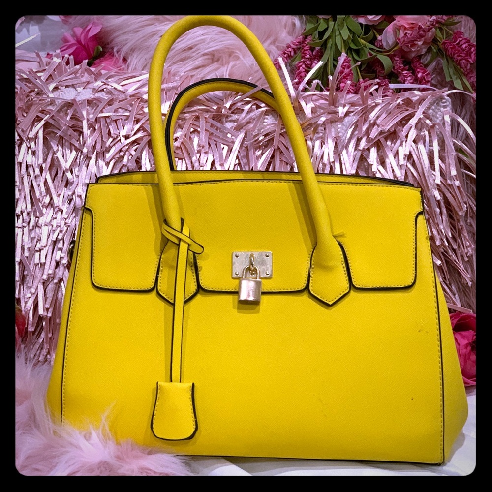 Bright Yellow Handbag
